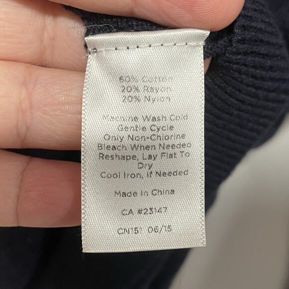 Twee Talbots Knit Dachshund Wiener Dog Sweater Size Small Navy Blue Novelty - Picture 6 of 6